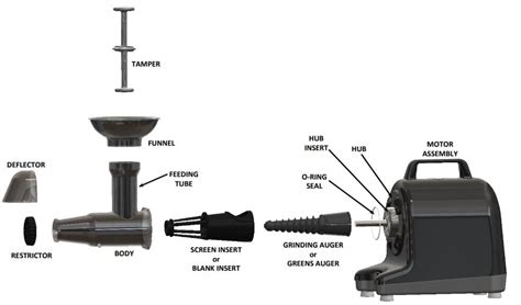 champion juicer metal housing main blade|profinger juicer parts.